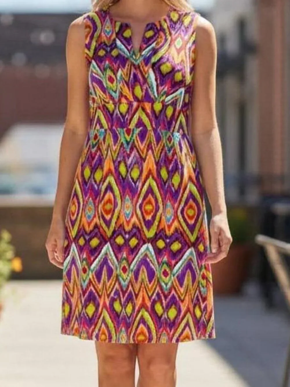 Jude Connally Beth Dressi Size M Jewel Neck Jude Cloth Sleeveless Mod iKat NEW